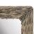 vidaXL Mirror Wicker Brown 15.7 x23.6 Perspective: top