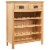 vidaXL Wine Cabinet 28.3 x12.5 x35.4 Solid Oak Wood Perspective: top
