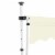 vidaXL Manual Retractable Awning 137.8 Cream Perspective: top