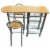Kitchen/Breakfast Bar/Table and Chairs Set Wood Perspective: top