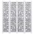 vidaXL 4-Panel Room Divider Gray 55.1 x65 Solid Wood Perspective: top