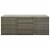 vidaXL Patio Storage Box Poly Rattan 70.9 x35.4 x27.6 Gray Perspective: top