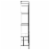 vidaXL Garden Arch with Gate Black 54.3 x15.7 x93.7  Iron Perspective: top
