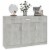 vidaXL Sideboard Concrete Gray 43.3 x11.8 x29.5 Engineered Wood Perspective: top
