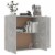 vidaXL Sideboard Concrete Gray 41.3 x11.8 x29.5 Engineered Wood Perspective: top