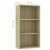 vidaXL 3-Tier Book Cabinet Sonoma Oak 23.6 x11.8 x44.9  Engineered Wood Perspective: top