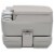 vidaXL Portable Camping Toilet Gray 2.6+2.6 gal Perspective: top