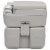 vidaXL Portable Camping Toilet Gray 5.3+2.6 gal Perspective: top