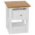vidaXL Nightstands 2 pcs 14.2 x11.8 x18.5 Solid Oak Wood Perspective: top