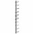 vidaXL Wall-mounted Wine Rack for 10 Bottles Black Metal Perspective: top