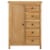 vidaXL Wardrobe 29.9 x20.5 x41.3 Solid Oak Wood Perspective: top