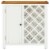vidaXL Wine Cabinet 31.5 x12.6 x31.5 Solid Oak Wood Perspective: top
