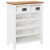 vidaXL Wine Cabinet 28.3 x12.6 x35.4 Solid Oak Wood Perspective: top