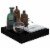 vidaXL Floating Wall Shelf High Gloss Black 9.1 x9.3 x1.5 MDF Perspective: top