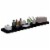 vidaXL Floating Wall Shelf High Gloss Black 47.2 x9.3 x1.5 MDF Perspective: top
