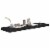vidaXL Floating Wall Shelf Black 35.4 x9.3 x1.5 MDF Perspective: top
