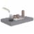 vidaXL Floating Wall Shelves 4 pcs Gray 15.7 x9.1 x1.5 MDF Perspective: top