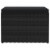Vidaxl Garden Footstool With Cushion Black Poly Rattan Perspective: top