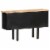 vidaXL Sideboard 43.3 x11.8 x25.6 Solid Rough Mango Wood and Steel Perspective: top