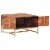vidaXL Coffee Table Honey Brown 26.4 x26.4 x17.7 Solid Acacia Wood Perspective: top