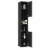 vidaXL Bathroom Cabinet Black 11.8 x11.8 x70.5 Engineered Wood Perspective: top
