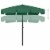vidaXL Beach Umbrella Green 78.7 x49.2 Perspective: top