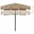 vidaXL Beach Umbrella Taupe 78.7 x49.2 Perspective: top