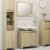 vidaXL 3 Piece Bathroom Furniture Set Sonoma Oak Engineered Wood Perspective: top