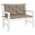 Vidaxl Cushion For Swing Chair Taupe 39.4  Fabric Perspective: top