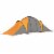 vidaXL Camping Tent 6 Persons Gray and Orange Perspective: top