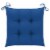 vidaXL Rocking Chair with Blue Cushion Solid Teak Wood Perspective: top