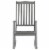 vidaXL Rocking Chair with Cushions Gray Solid Acacia Wood Perspective: top