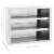 vidaXL Kitchen Wall Cabinet 35.4 x15.7 x29.5  Stainless Steel Perspective: top