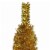 vidaXL Slim Christmas Tree Gold 5 ft Perspective: top