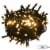 vidaXL 61 Piece Christmas Ball Set with Peak and 150 LEDs Rose Gold Perspective: top