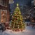 vidaXL Christmas Tree Net Lights with 180 LEDs Cold White 70.9 Perspective: top