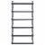 vidaXL Towel Rack Black 9.4 x4.7 x18.9 Steel Perspective: top