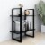 Vidaxl 2-Tier Book Cabinet Black 23.6 X11.8 X27.6  Chipboard Perspective: top