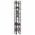 Vidaxl 6-Tier Book Cabinet Concrete Gray 15.7 X11.8 X82.7 Chipboard Perspective: top