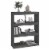 vidaXL Book Cabinet/Room Divider Gray 31.5 x11.8 x40.7 Solid Wood Pine Perspective: top
