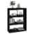 vidaXL Book Cabinet/Room Divider Black 31.5 x11.8 x40.7 Solid Wood Pine Perspective: top