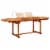 vidaXL Garden Dining Table (63 -94.5 )x39.4 x29.5 Solid Acacia Wood Perspective: top