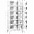 vidaXL Locker Cabinet White 35.4 x15.7 x70.9 Steel Perspective: top