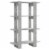vidaXL Book Cabinet/Room Divider Concrete Gray 31.5 x11.8 x48.6 Perspective: top