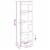 vidaXL Book Cabinet/Room Divider Smoked Oak 15.7 x11.8 x53.1 Perspective: top