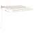 vidaXL Automatic Retractable Awning with Posts 13.1'x9.8' Cream Perspective: top