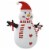 vidaXL Inflatable Snowman with LEDs 12 ft Perspective: top
