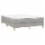 vidaXL Box Spring Bed Frame Light Gray 53.9 x74.8  Full Fabric Perspective: top