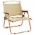 vidaXL Camping Chairs 2 pcs Beige 21.3 x16.9 x23.2 Oxford Fabric Perspective: top