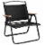vidaXL Camping Chairs 2 pcs Black 21.3 x16.9 x23.2 Oxford Fabric Perspective: top